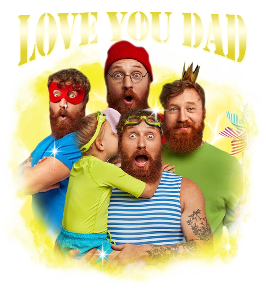 Custom Vintage Bootleg Dad - Softstyle Tee