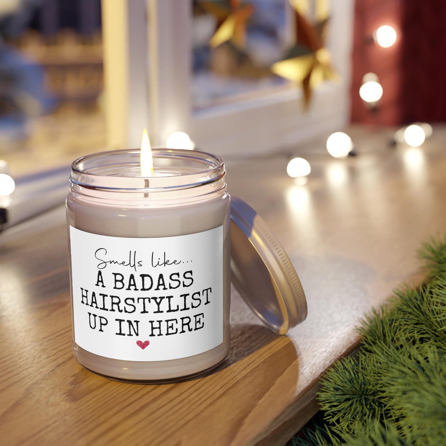 a candle that is sitting on a table