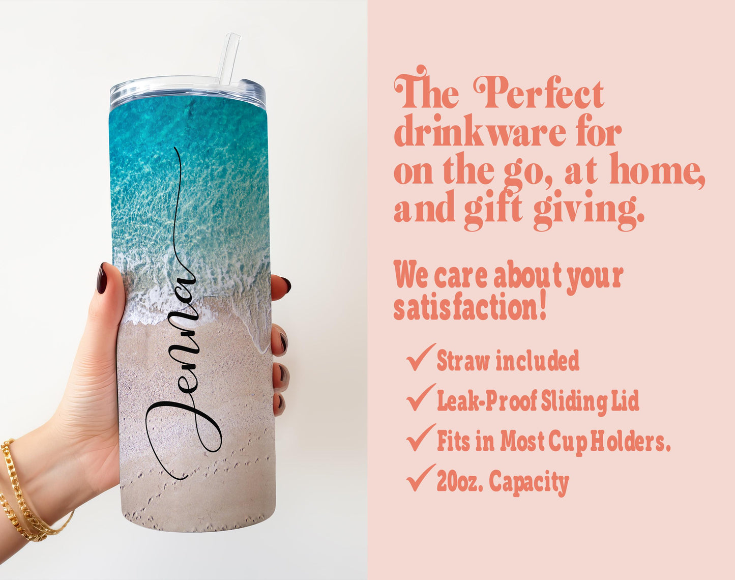 Personalization Beach Vacation Tumbler, Custom Vacation Tumbler, Summer Vacation Tumbler Cup, Beach Tumbler , Gift for Her