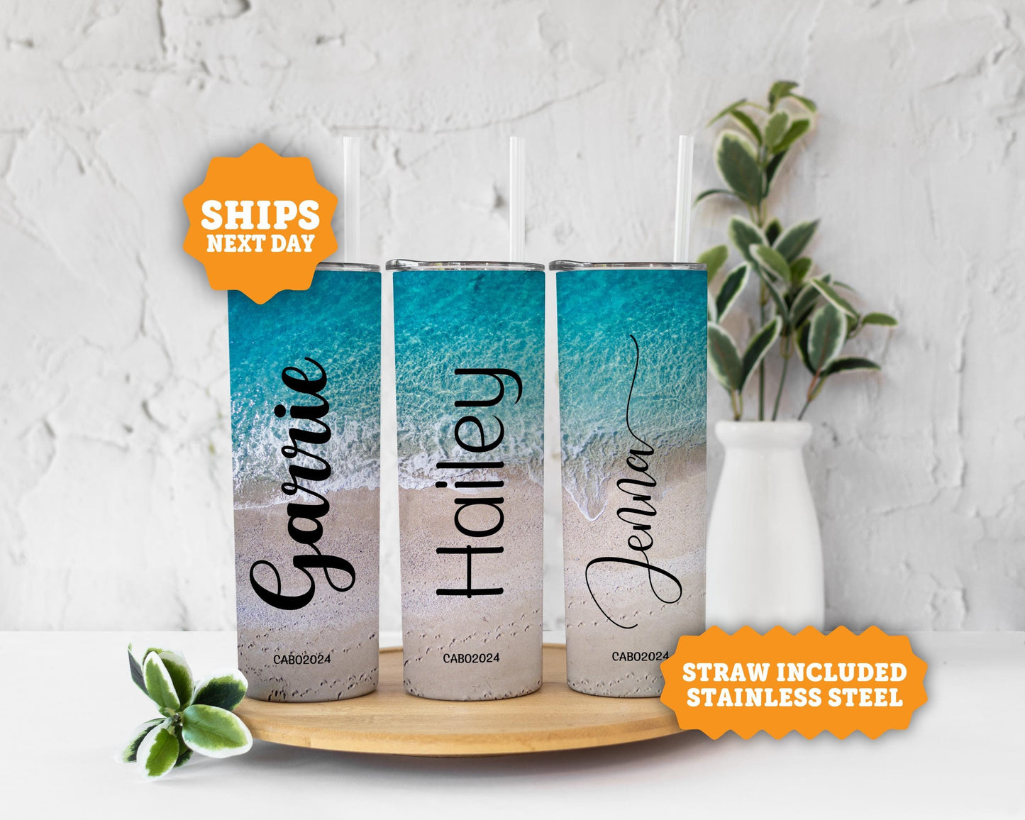Personalization Beach Vacation Tumbler, Custom Vacation Tumbler, Summer Vacation Tumbler Cup, Beach Tumbler , Gift for Her