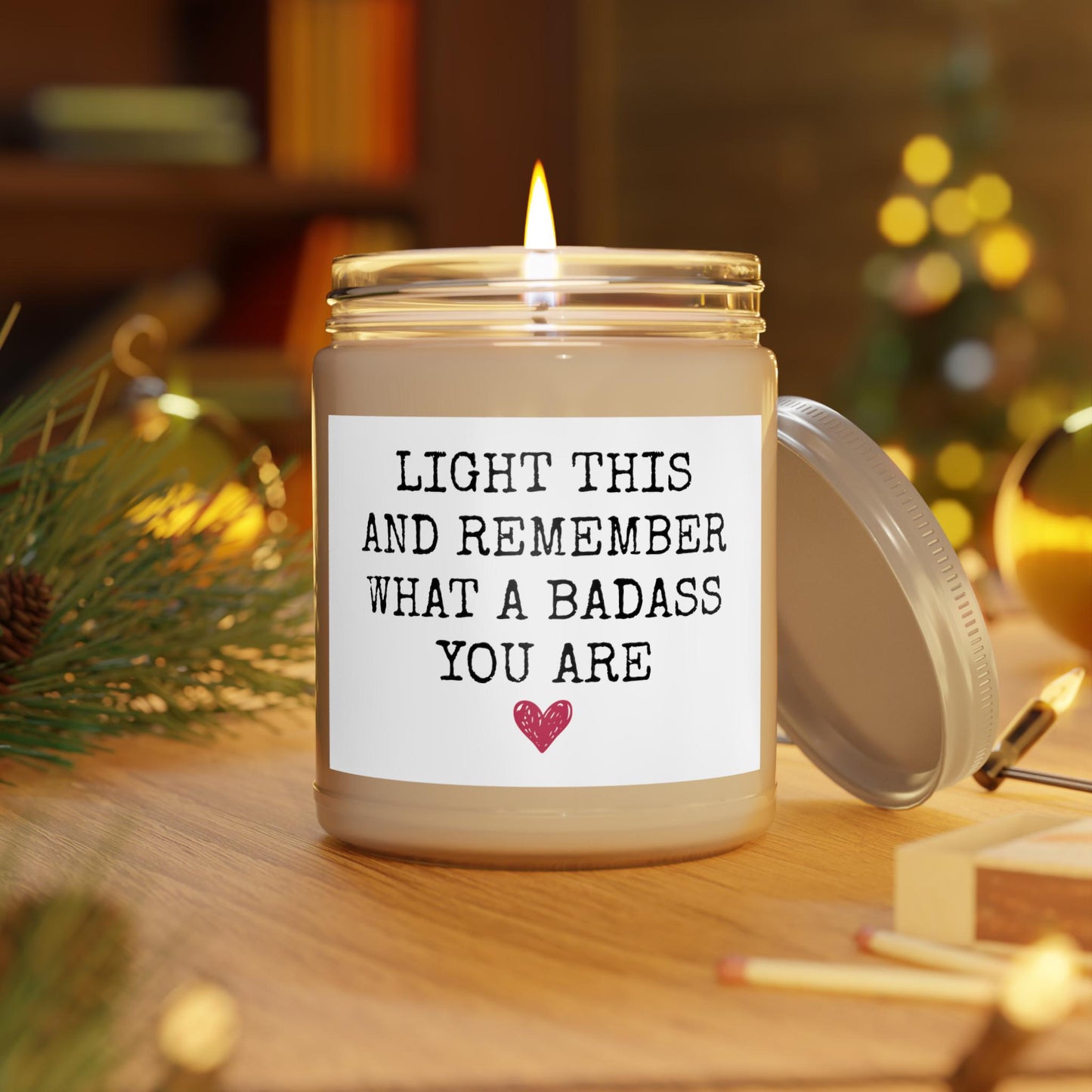 a candle that is sitting on a table