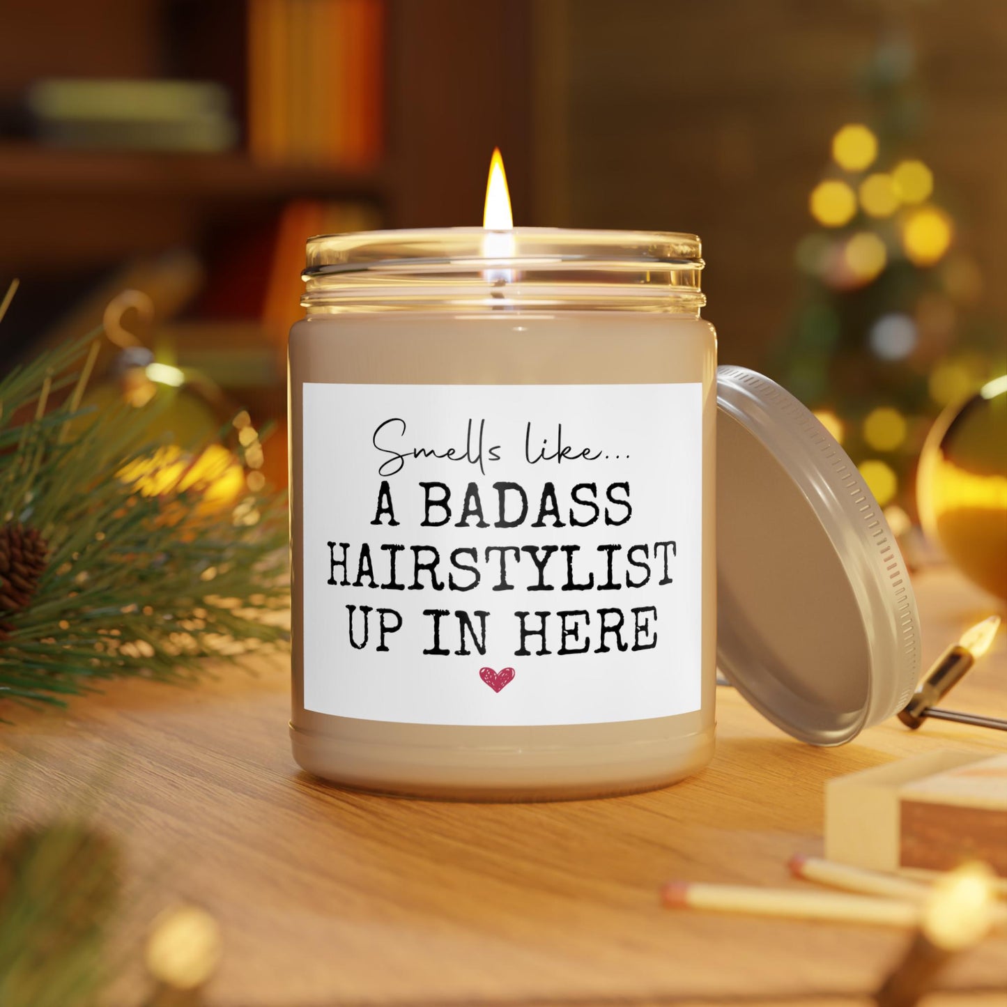 a candle that is sitting on a table