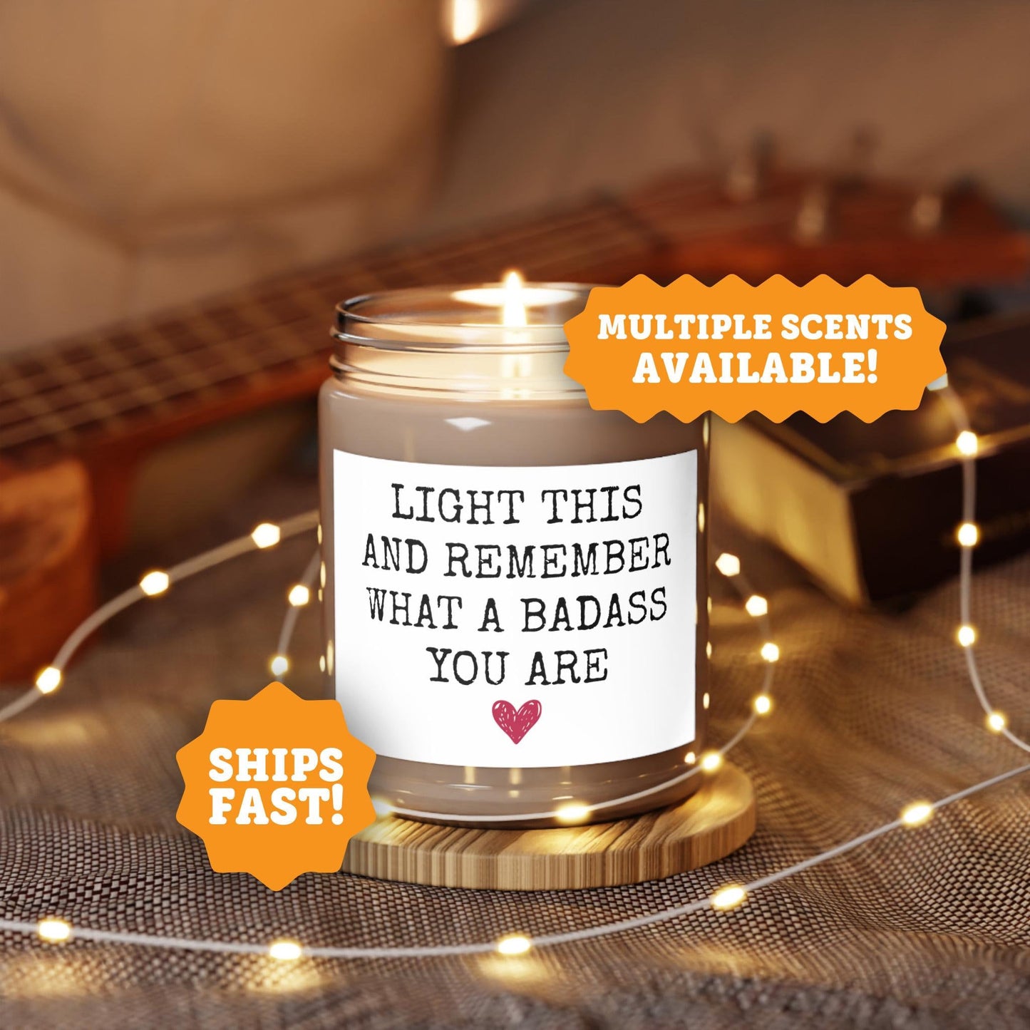 Motivational Gift, Self Love Gift, Best Friend Candle, You Are A Badass, You Got This Gift, Going Through Tough Times, Encouragement Gift