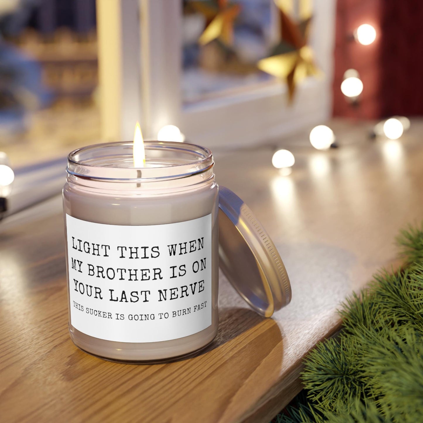 a candle that is sitting on a table