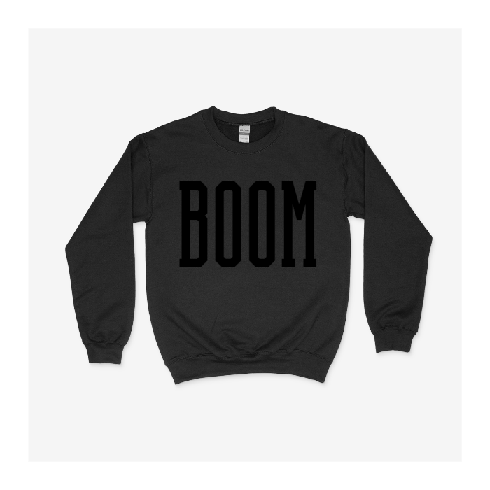 Custom Name Sweatshirt - Puff Embossed Print