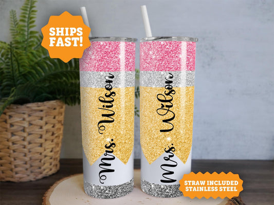 Teacher Appreciation Gifts, Personalized Teacher Tumbler With Name, Cute Tumbler For Teacher, New Teacher's Gift, Gift