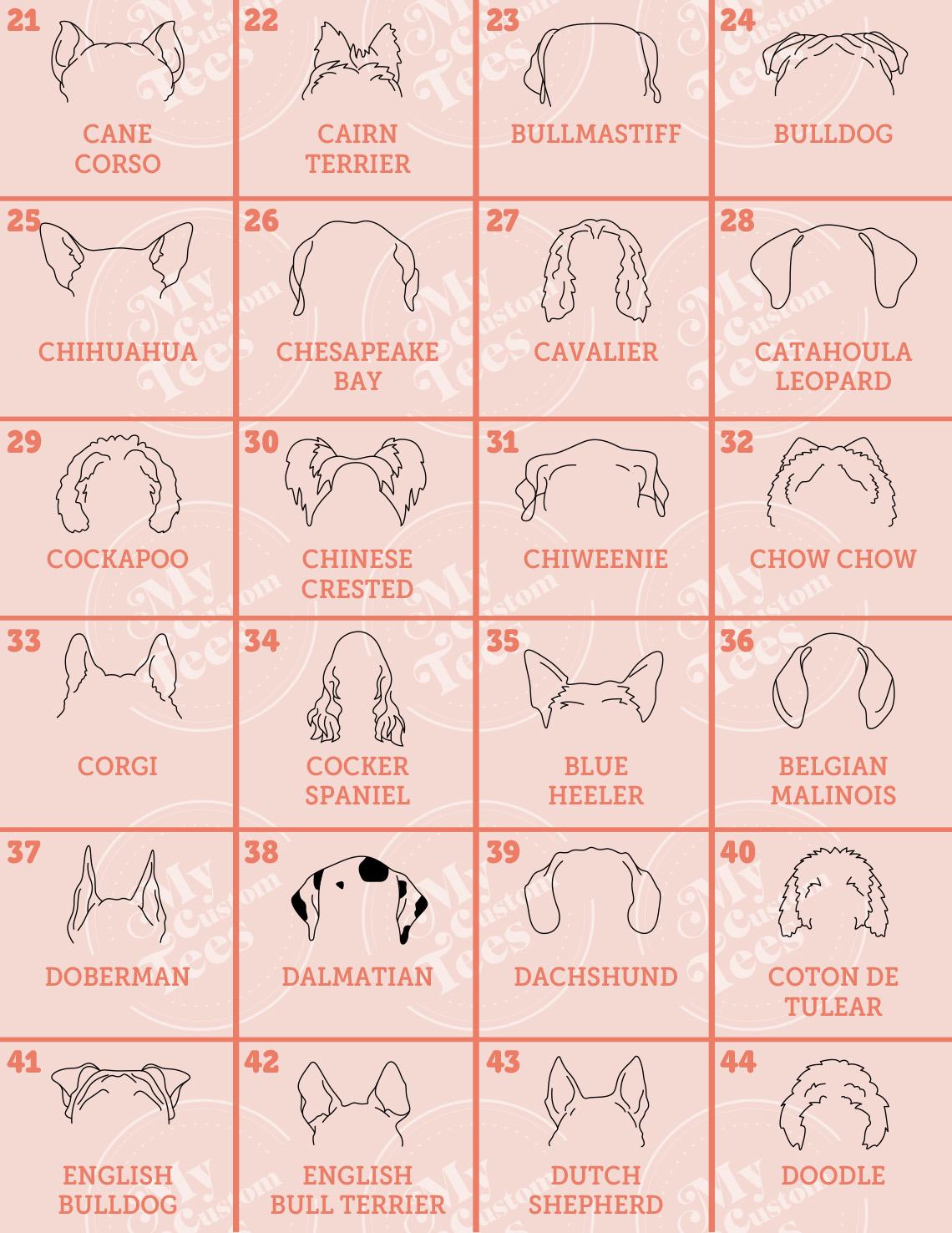 a chart of different types of hair styles