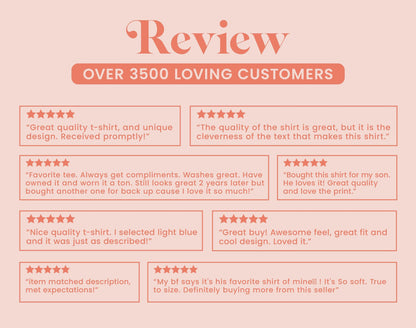 the review page for a customer satisfaction survey
