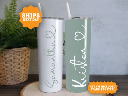 Personalized Bachelorette Party Tumblers with Name, Wedding Party Tumbler Gifts, Custom Tumbler, Bridesmaid Tumbler Gift, Bachelorette Party