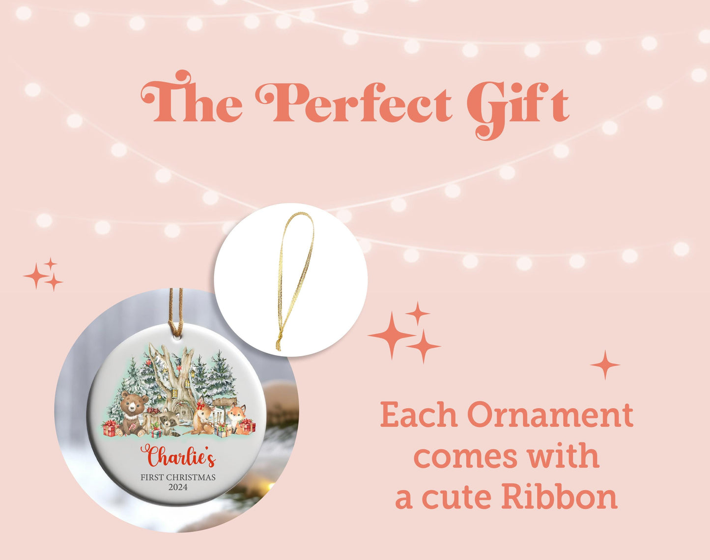 a pink poster with a bunch of stars on it