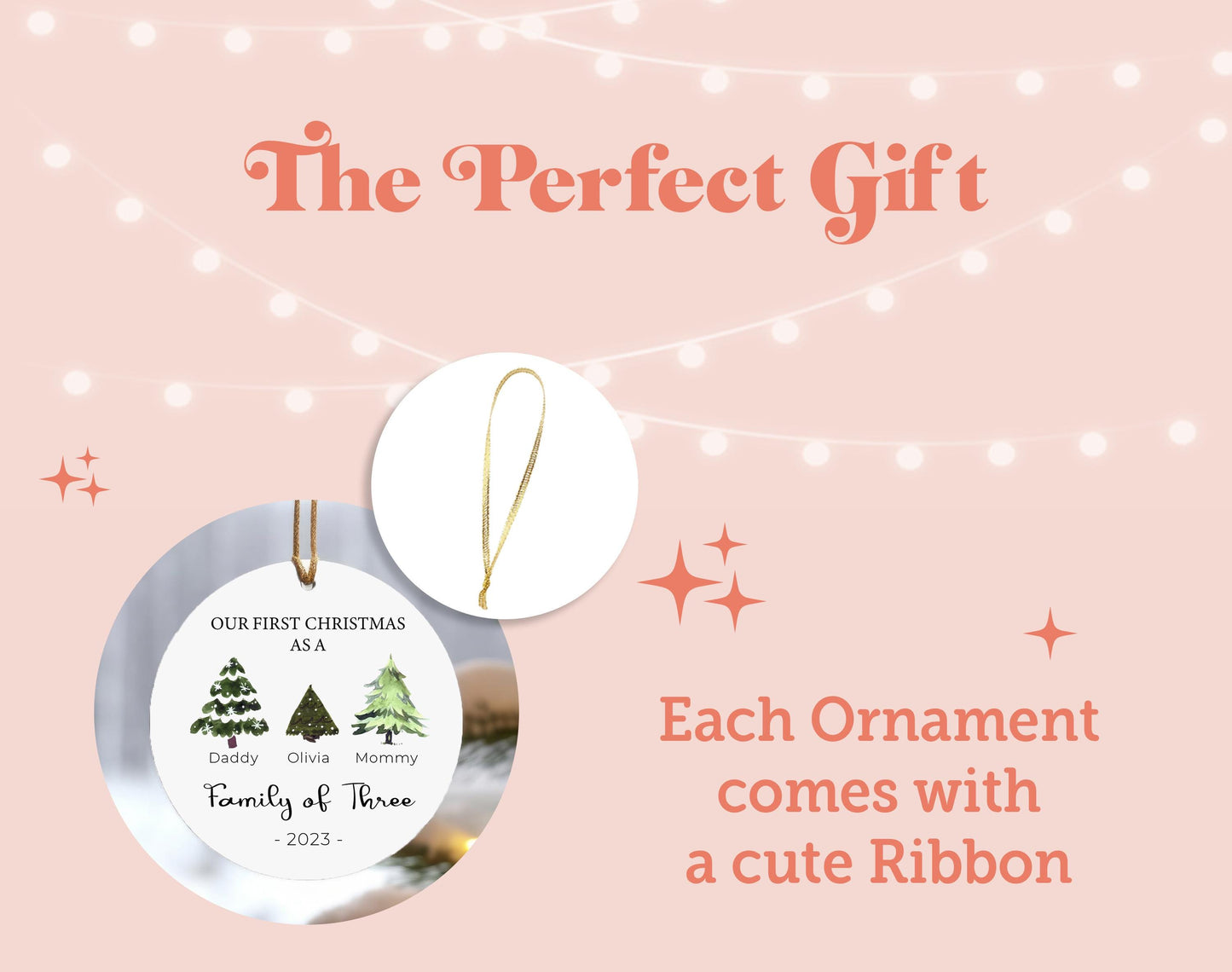 the perfect gift each ornament comes with a cute ribbon