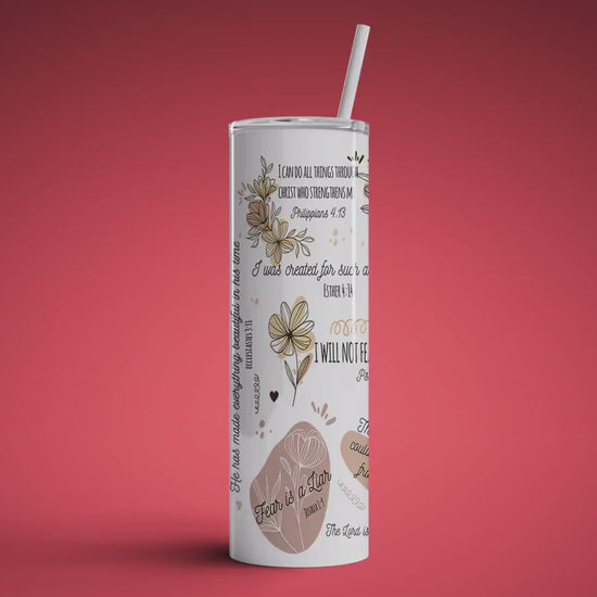 Christian Affirmation Tumbler, Affirmation Tumbler Gift, Bible Affirmations Tumbler, Bestfriend Tumbler Gifts, For Her Gift