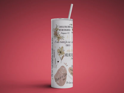 Christian Affirmation Tumbler, Affirmation Tumbler Gift, Bible Affirmations Tumbler, Bestfriend Tumbler Gifts, For Her Gift