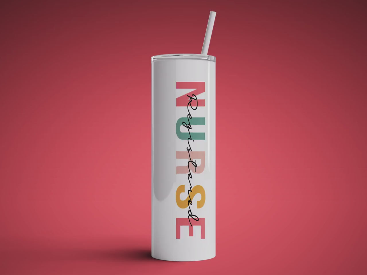 Personalized Nurse Tumbler with Name, Nurse Appreciation Gift, RN Gifts, Nurse Graduation Gift, Nursing Student Gift
