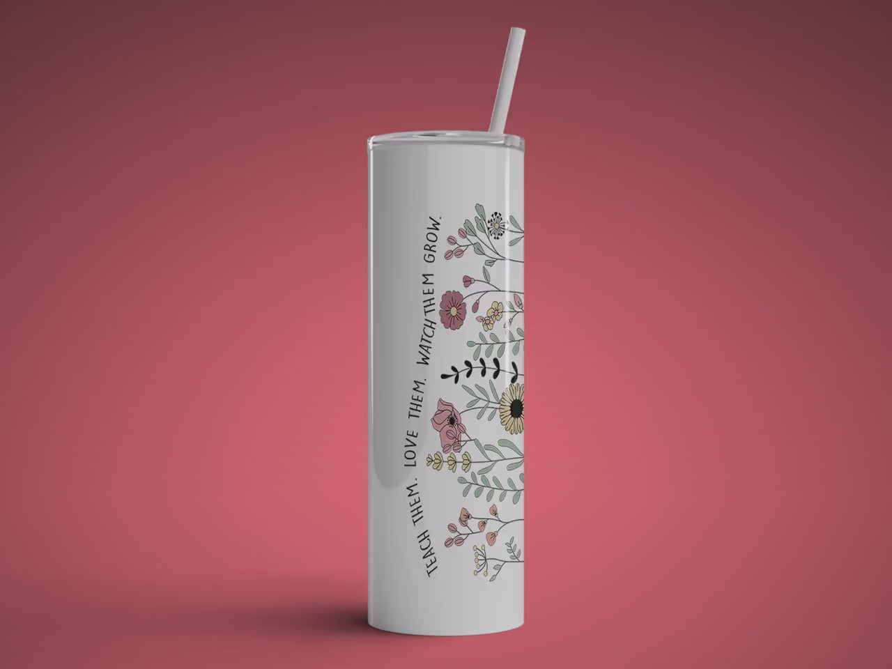 Personalized Teacher Tumbler With Name, Teacher Appreciation Gift Cup, Christmas Present For Teacher, End Of The Year Teacher Gift Tumbler